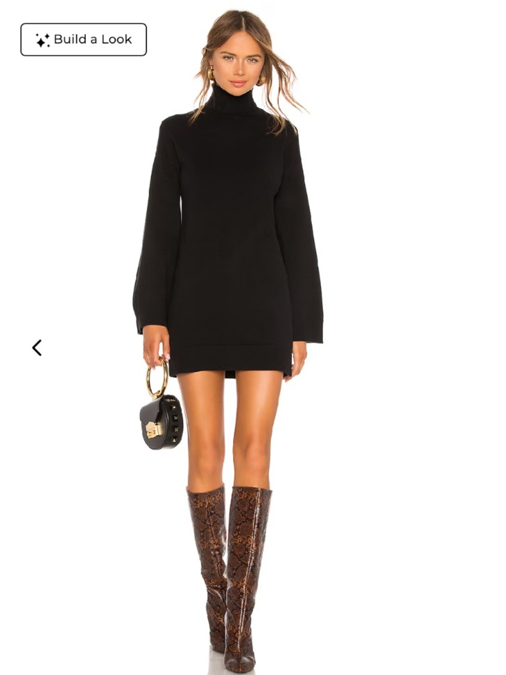 Black Sweater Dress w/ Long Sleeves